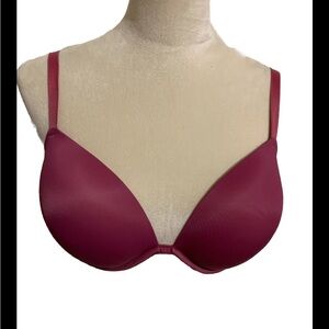 PINK by Victoria Secret Wear Everywhere Super Push Up Bra Magenta 34DD NWOT